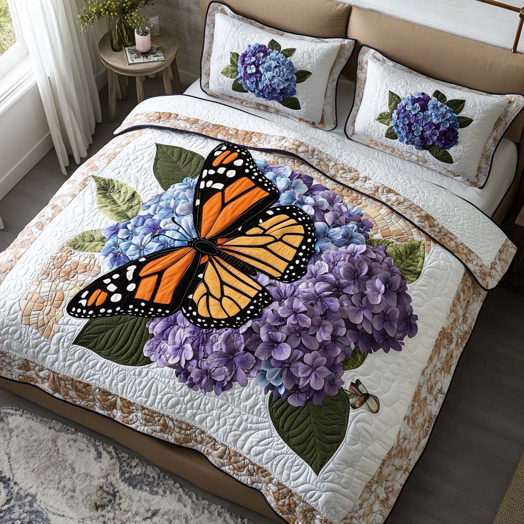 Delicate Garden Glow Bamboo Quilt Bedding Set