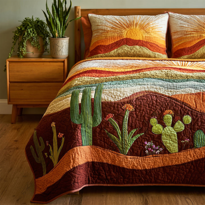 Desert Sun Bamboo Quilt Bedding Set