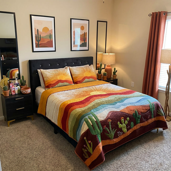 Desert Sun Bamboo Quilt Bedding Set