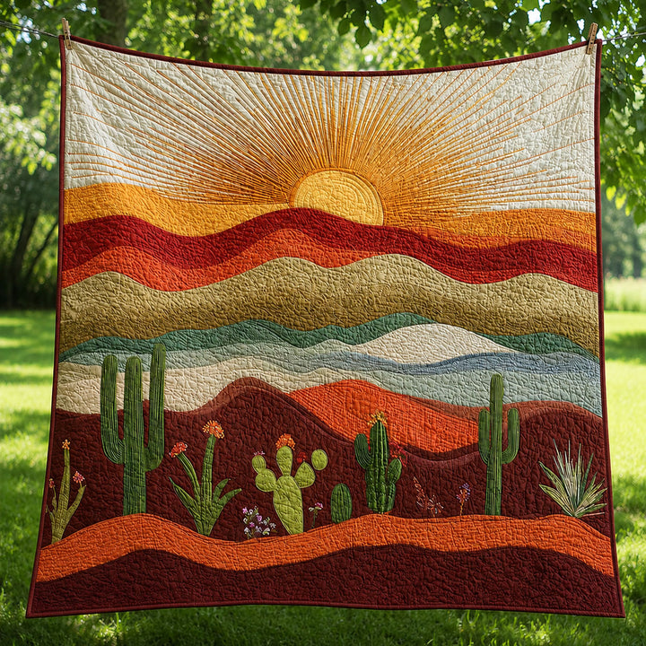 Desert Sun Bamboo Quilt Blanket
