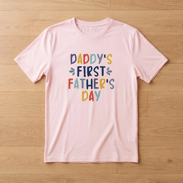 Daddy's First Father's Day Bamboo Men T-Shirt