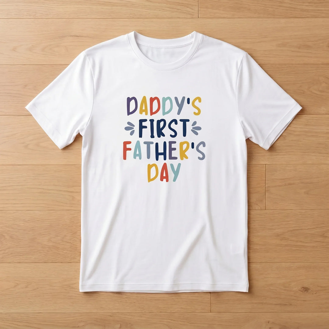 Daddy's First Father's Day Bamboo Men T-Shirt