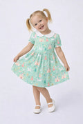 Cute Princess Castle Storybook Bamboo Peter Pan Collar Dress