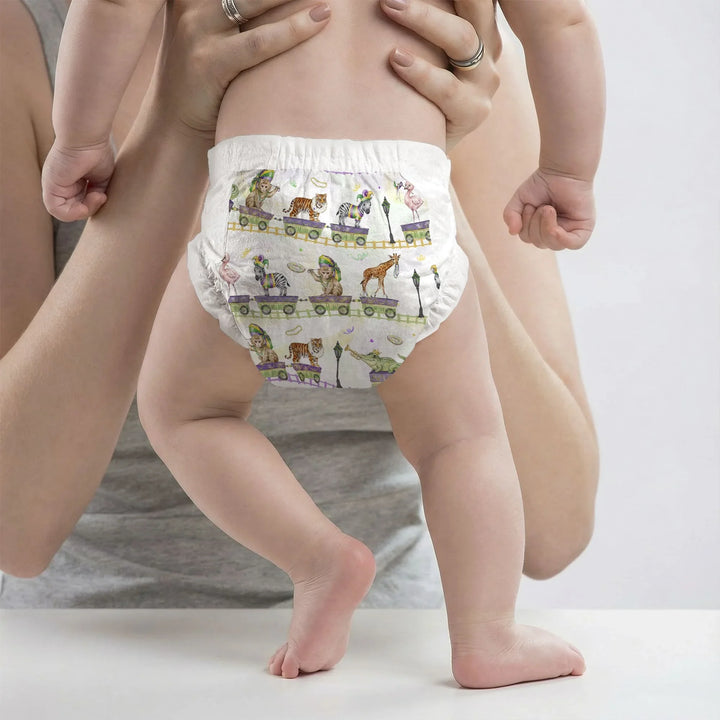 Mardi Gras Jungle Krewe Bamboo Diapers