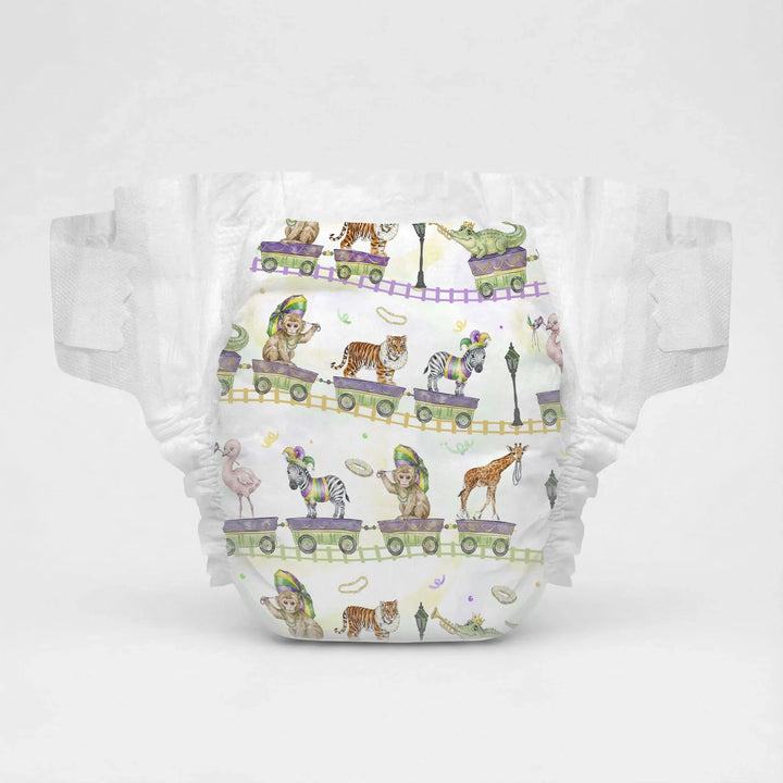 Mardi Gras Jungle Krewe Bamboo Diapers