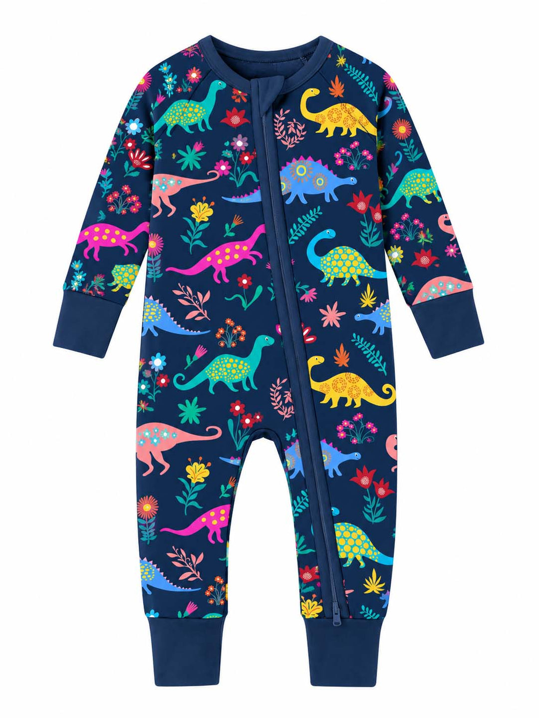 Dinosaur Flower Garden Bamboo Convertible Zippy