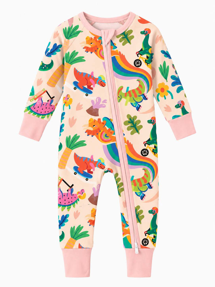 Dinosaur Rainbow Adventure Bamboo Convertible Zippy