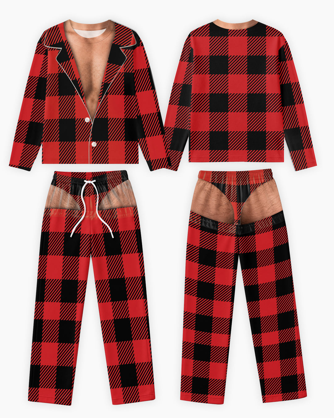 Personalized Funny Christmas Bamboo Men's Pajama Set
