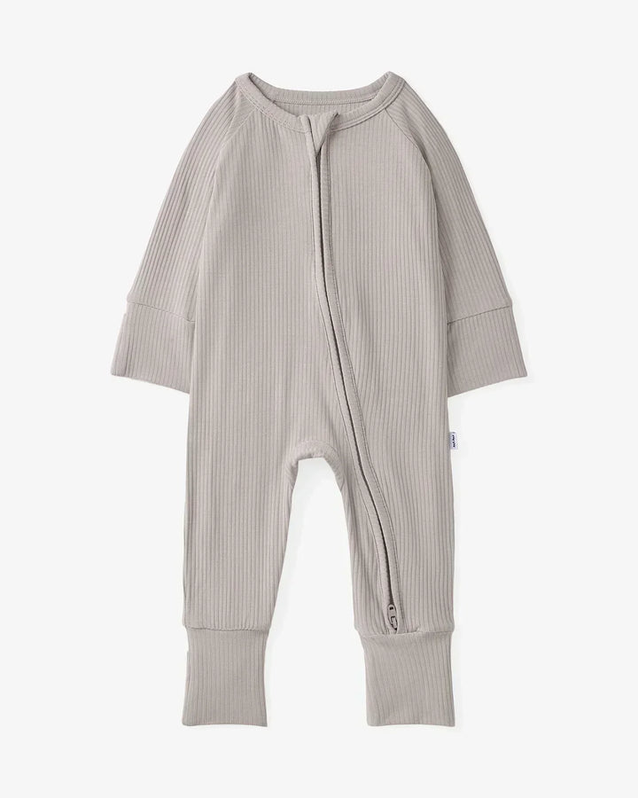 Dove Gray Ribbed Bamboo Convertible Zippy