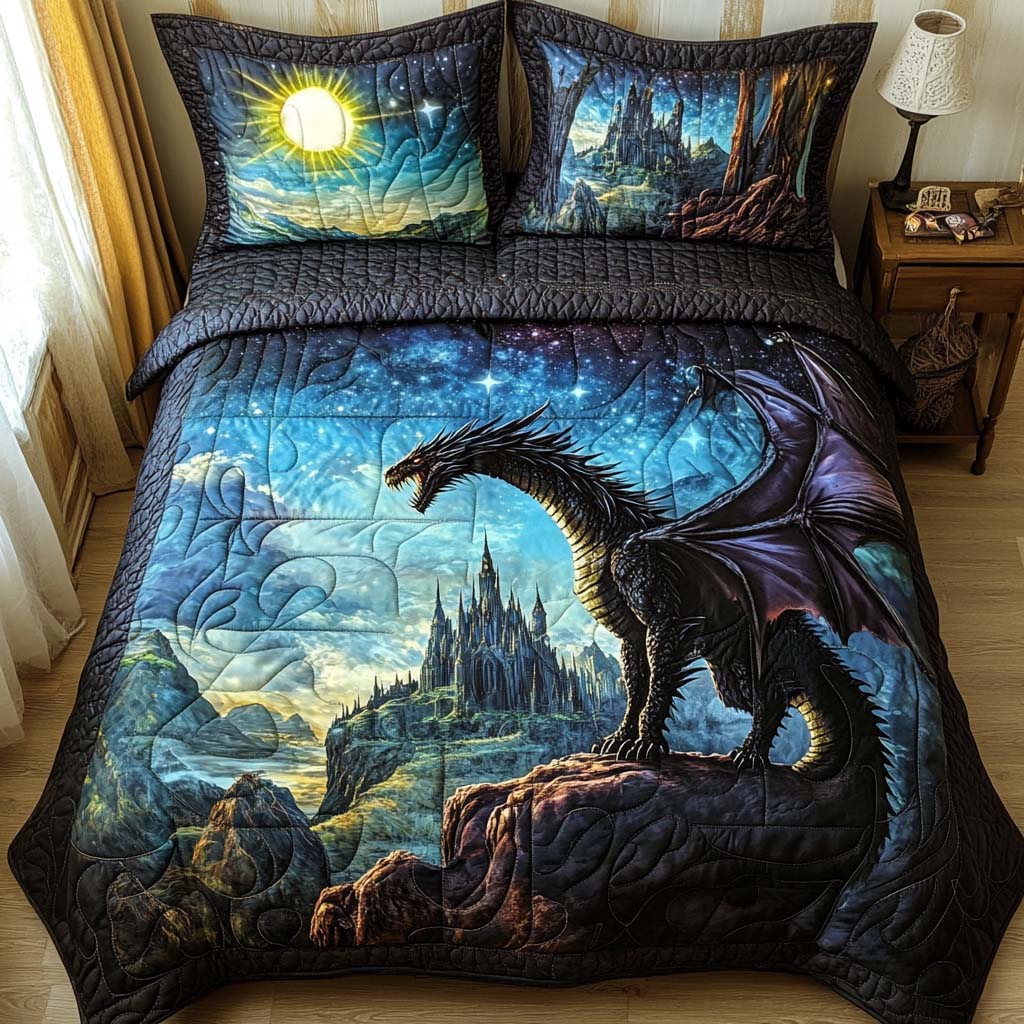 Dragon Spirit Dream Bamboo Quilt Bedding Set