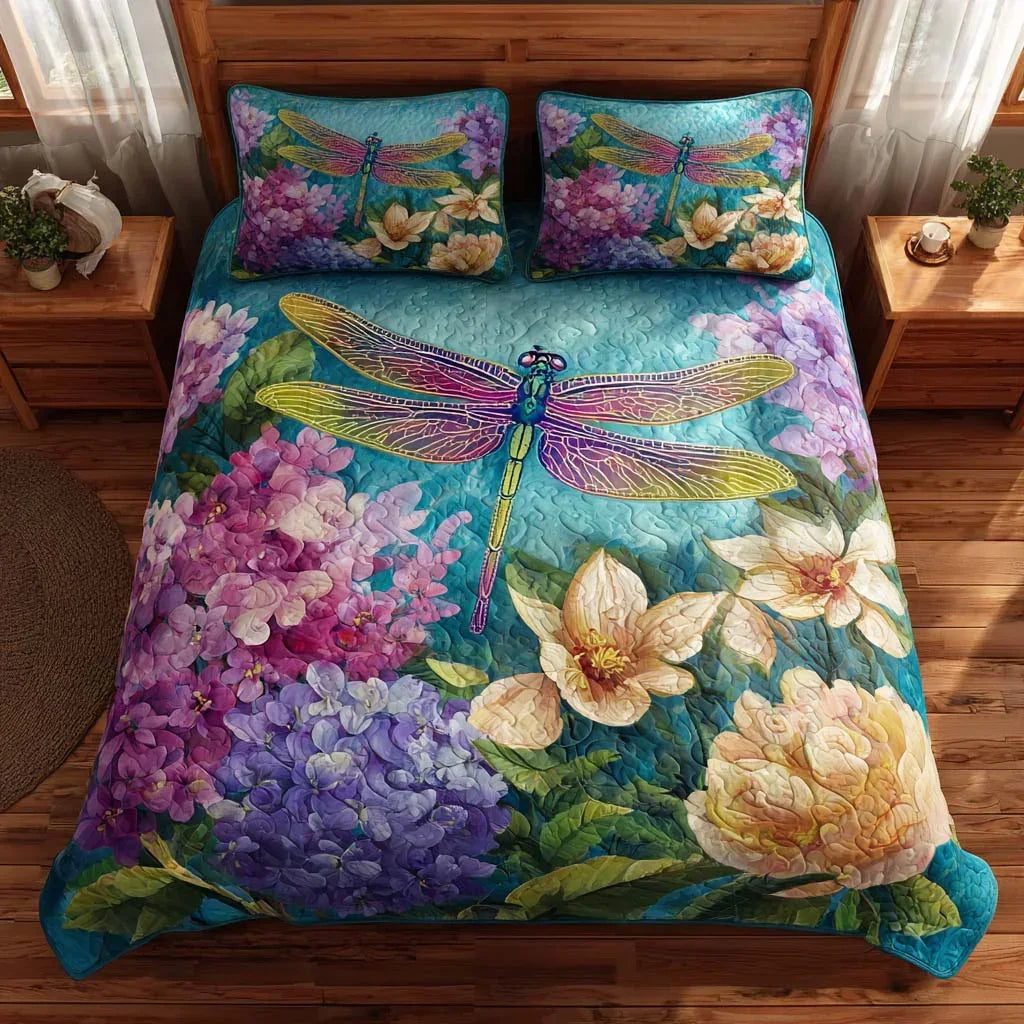 Dragonfly Soft Harmony Bamboo Quilt Bedding Set