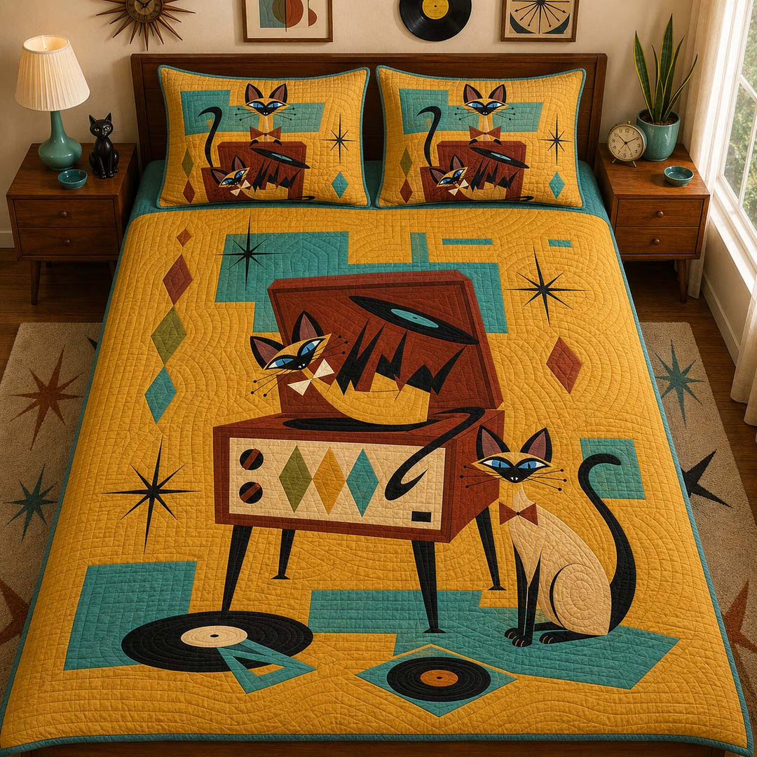 Dreamy Cat Days Bamboo Quilt Bedding Set