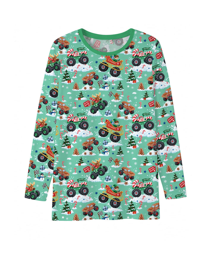 Holiday Monster Truck Bamboo Men's Pajama Set