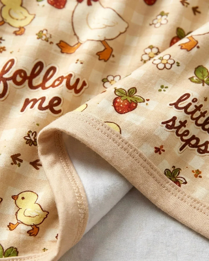 Duckling Steps Bamboo Blanket