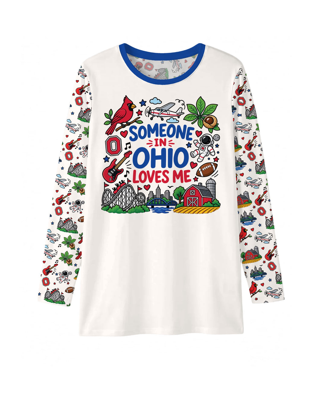 Someone in Ohio Loves Me Bamboo Men's Pajama Set