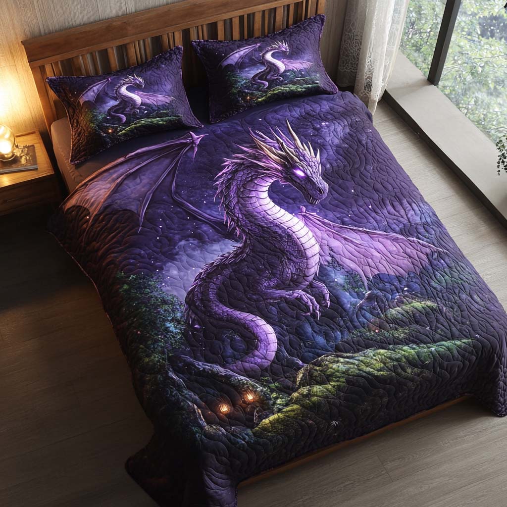 Eternal Dragon Soul Bamboo Quilt Bedding Set