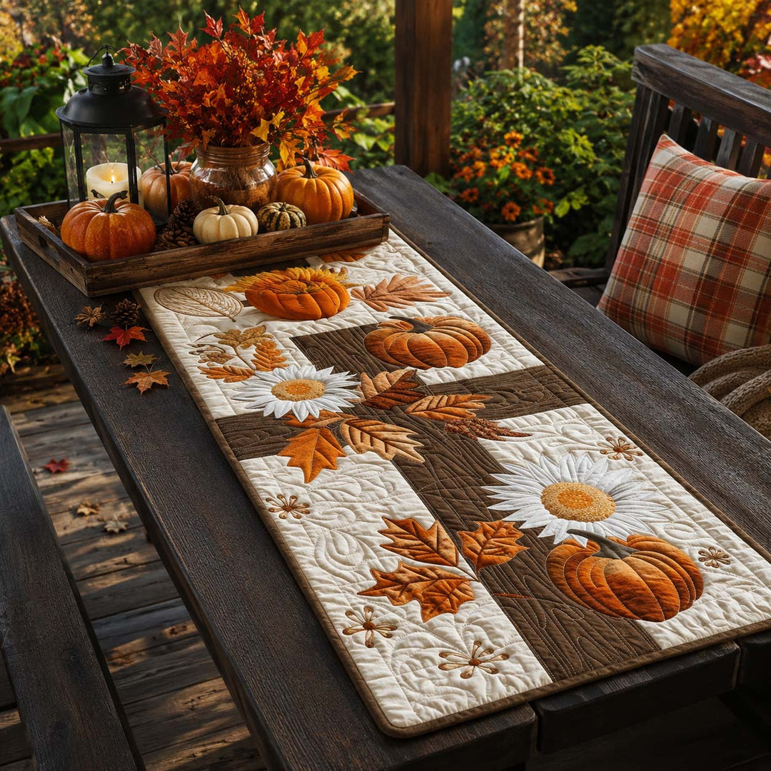 Faithful Fall Quilt Table Runner