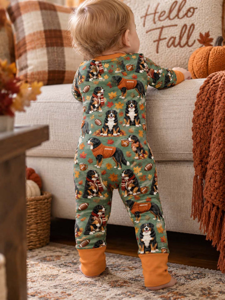 Fall Football Bernese Dogs Bamboo Convertible Zippy