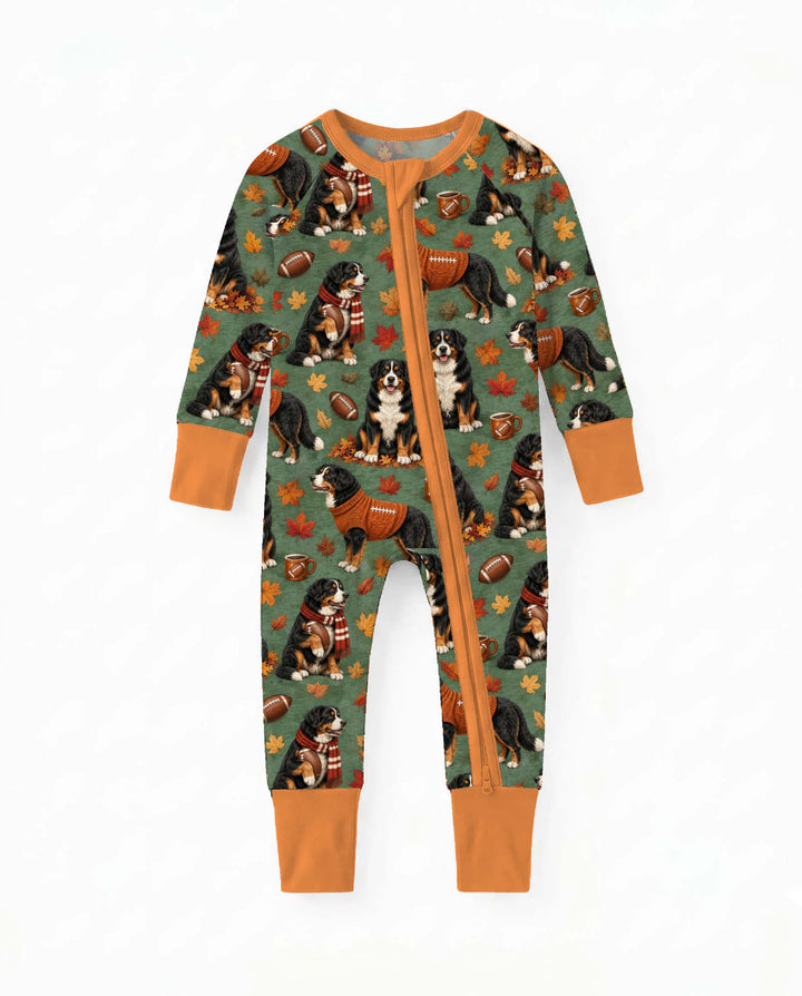 Fall Football Bernese Dogs Bamboo Convertible Zippy