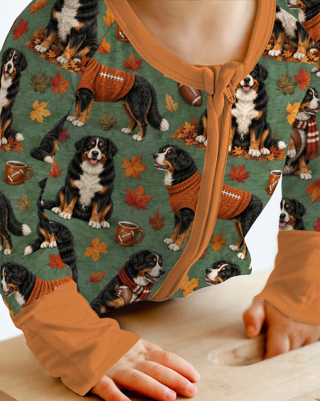 Fall Football Bernese Dogs Bamboo Convertible Zippy