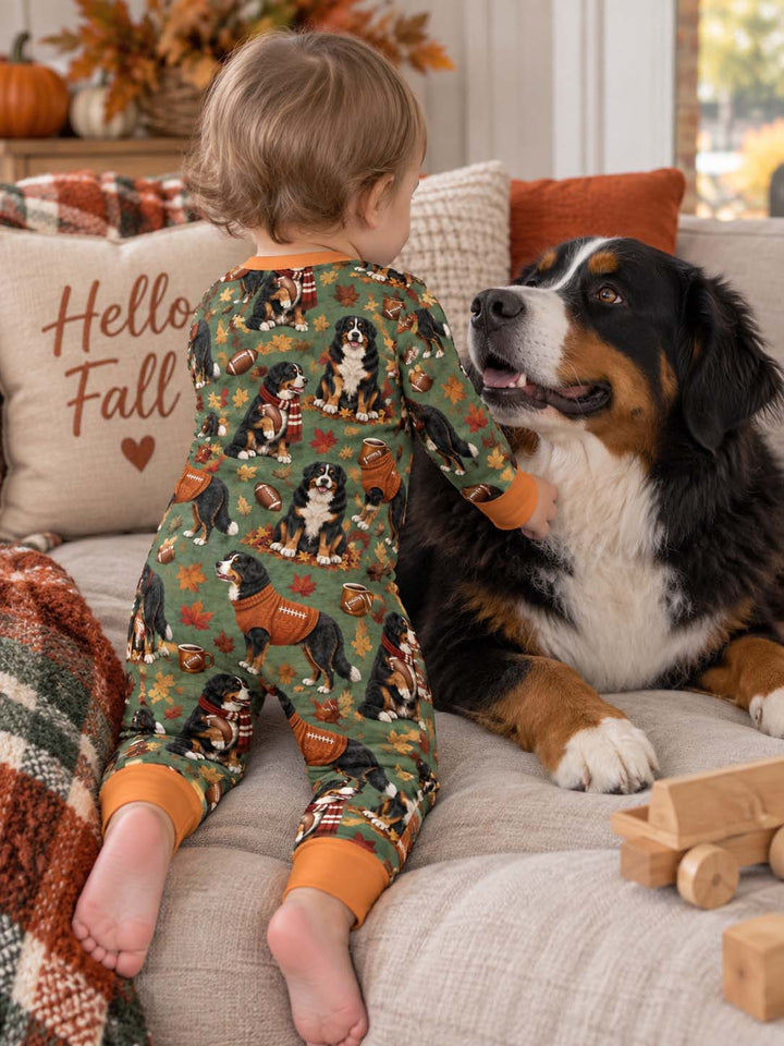 Fall Football Bernese Dogs Bamboo Convertible Zippy