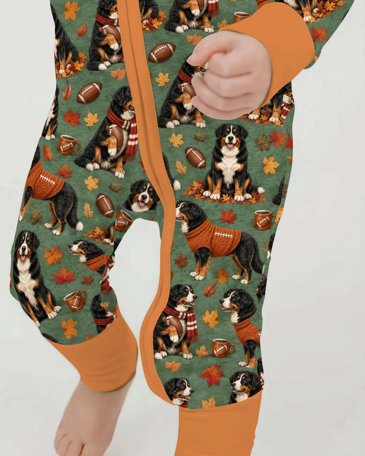Fall Football Bernese Dogs Bamboo Convertible Zippy