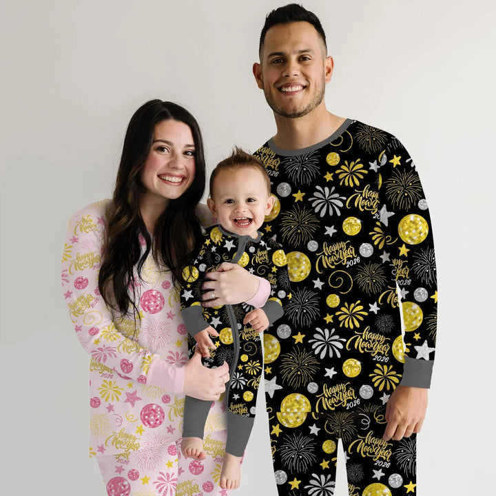 New Year's Eve Celebration Bamboo Men's Pajama Set