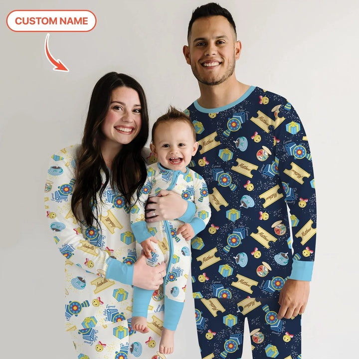 Express Train Christmas Bamboo Women Pajama Set
