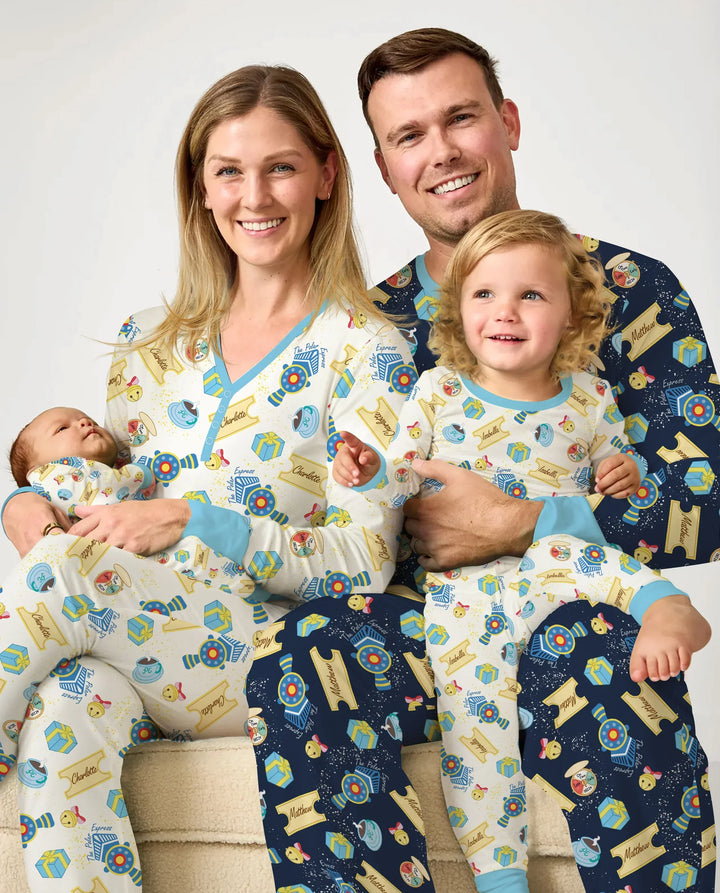 Express Train Christmas Bamboo Women Pajama Set