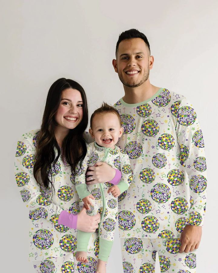 Mardi Gras Disco Ball Bamboo Convertible Zippy