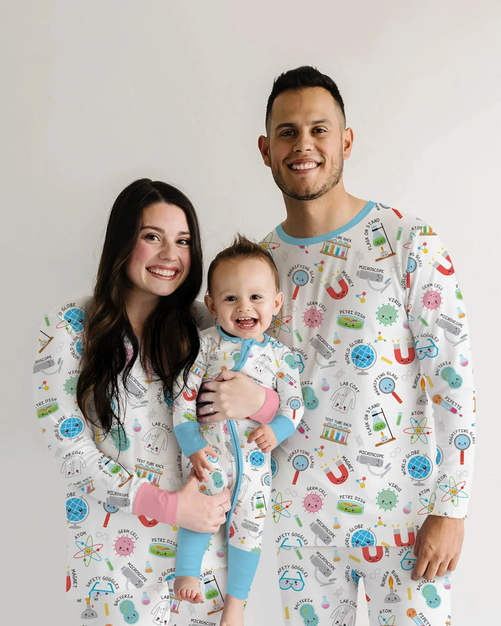Science Fun Family Matching Bamboo Men's Pajama Set