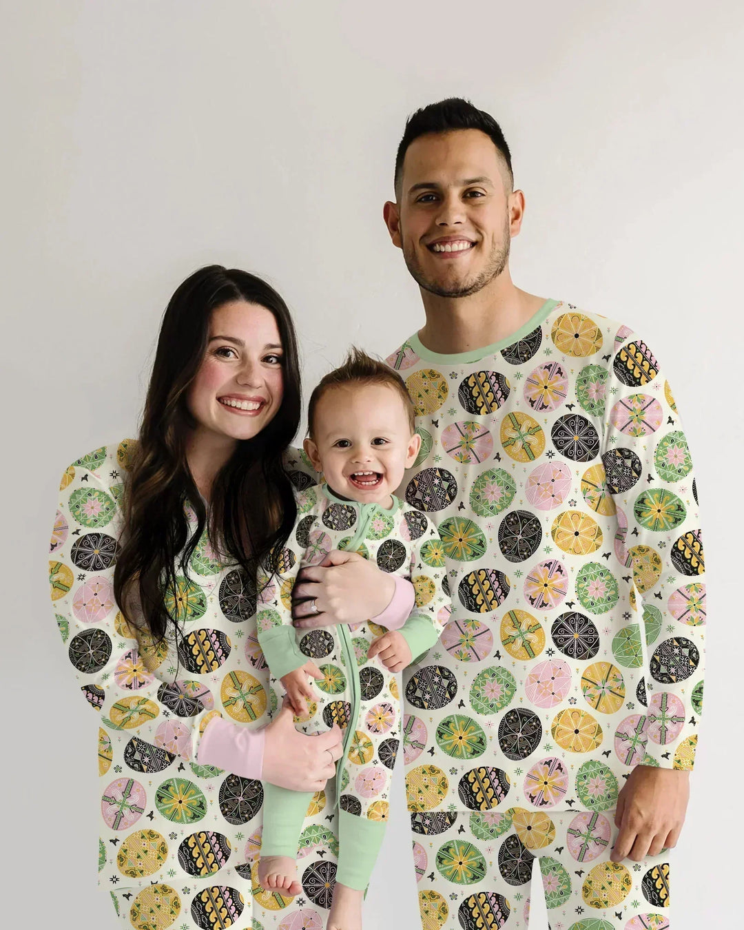 Pysanky Eggs Family Matching Bamboo Convertible Zippy