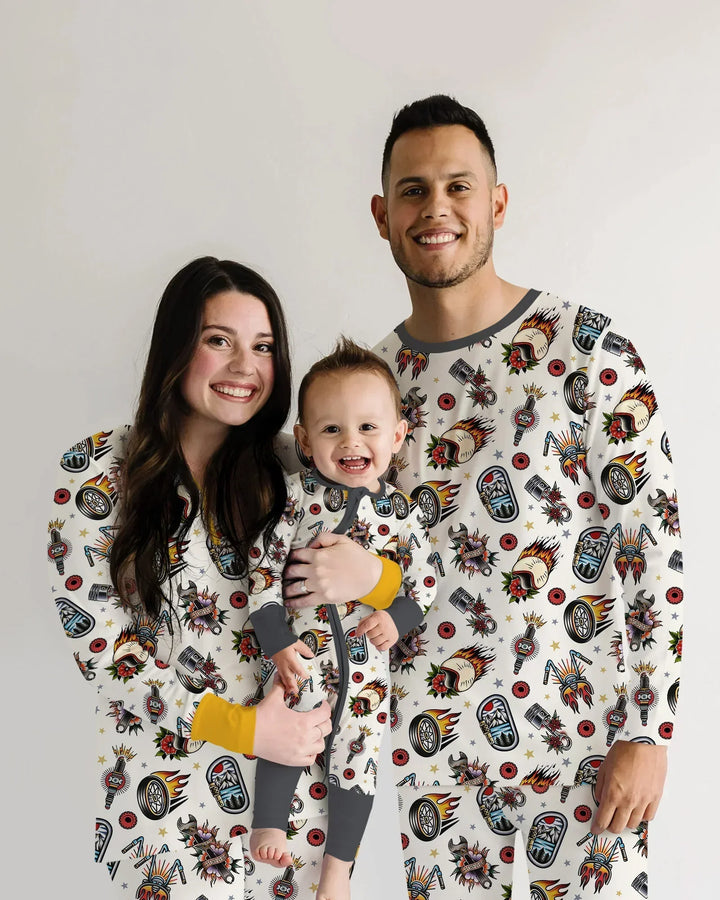 Born to Ride Together Family Matching Bamboo Women Pajama Set