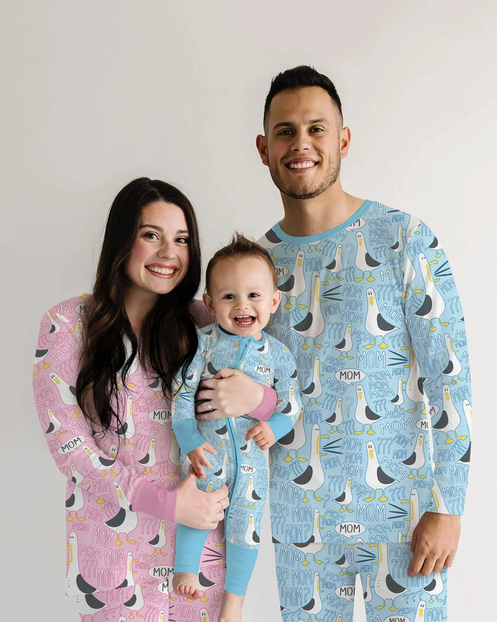 Funny Seagull MOM Bamboo Men's Pajama Set