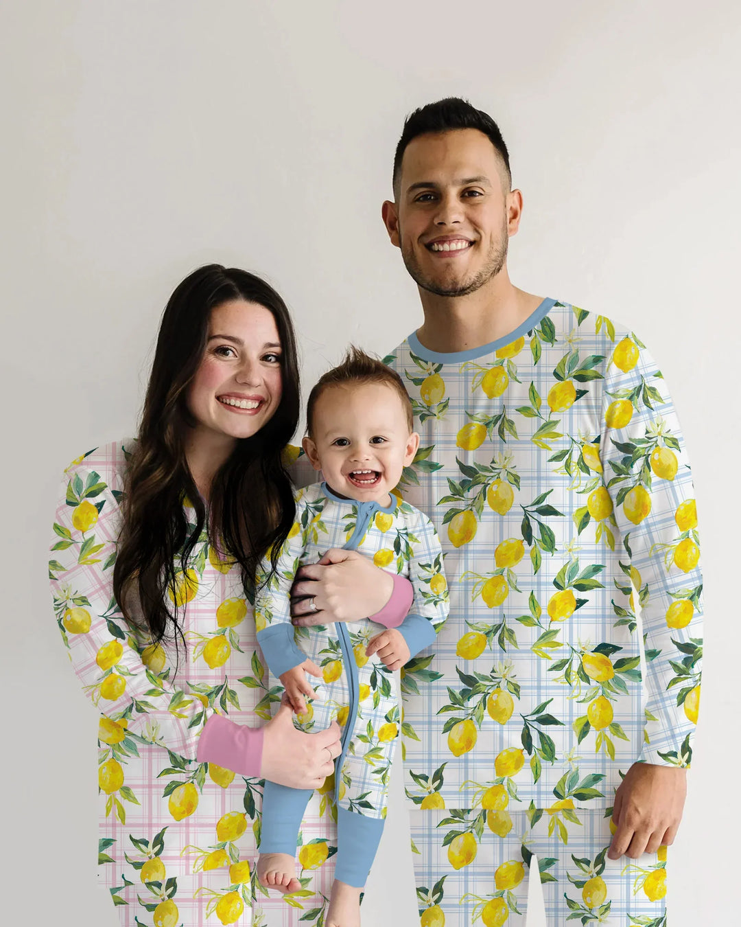 Mediterranean Lemons Family Matching Bamboo Men's Pajama Set