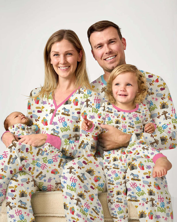 Bible Story Easter Family Matching Bamboo Women Pajama Set