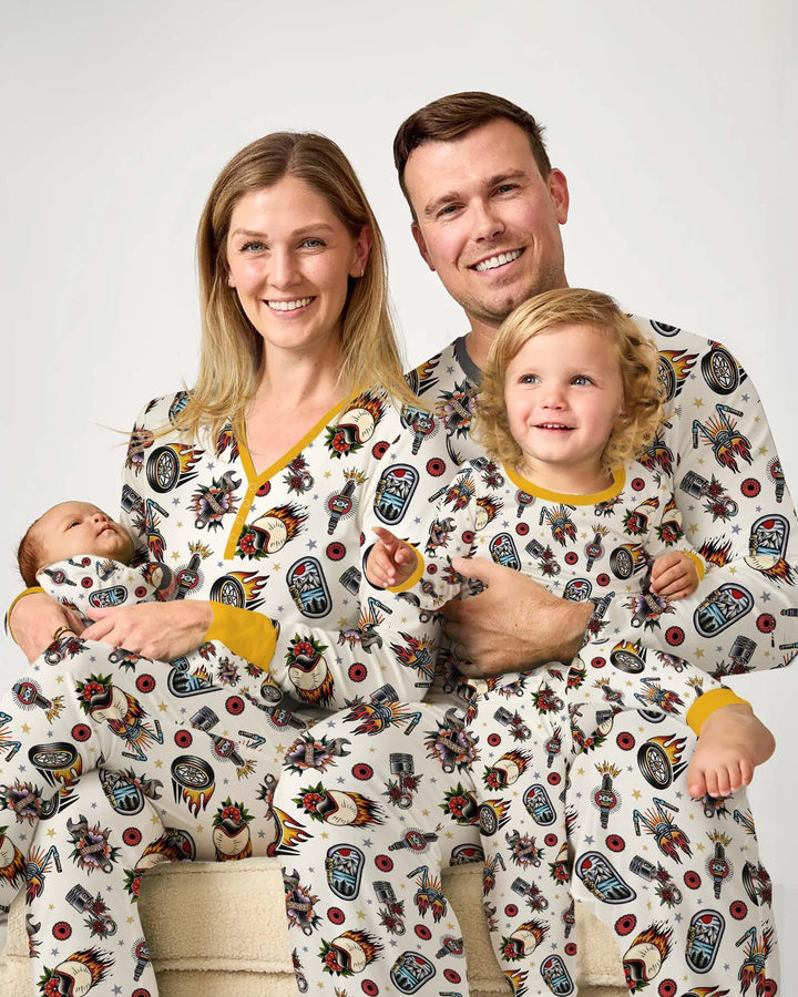 Born to Ride Together Family Matching Bamboo Women Pajama Set