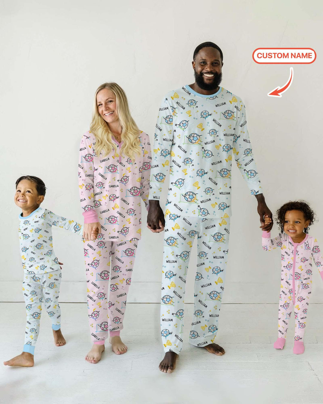 Custom Name Soccer Dad Team Matching Bamboo Convertible Zippy