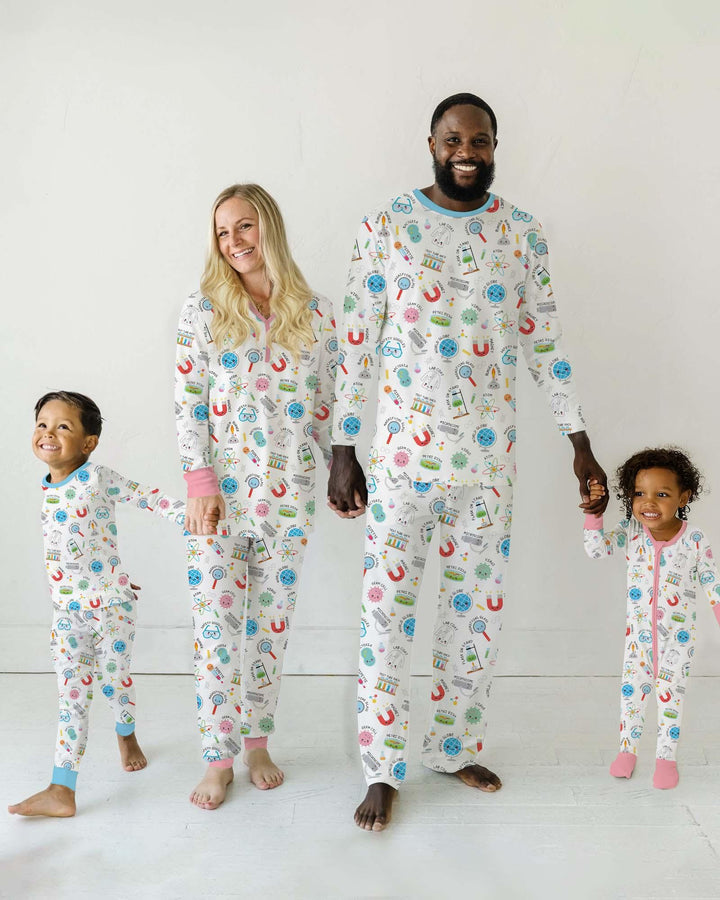 Science Fun Family Matching Bamboo Men's Pajama Set