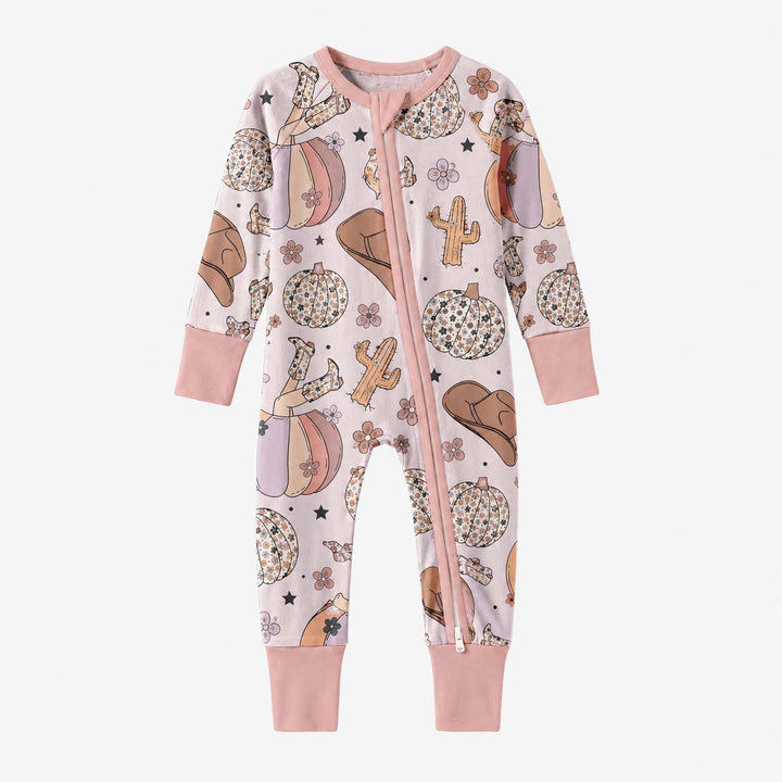 Floral Pumpkin Cowgirl Bamboo Convertible Zippy