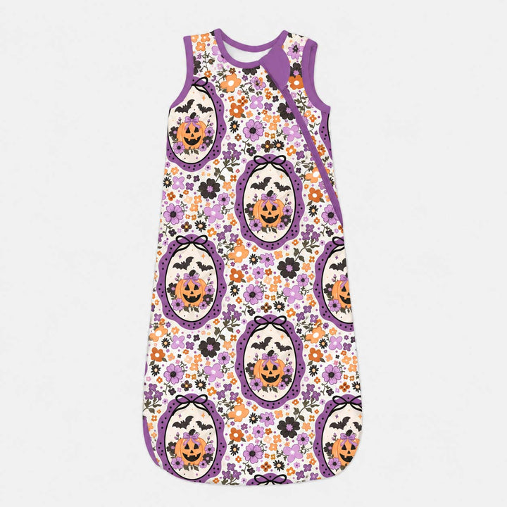 Floral Pumpkin Halloween Bamboo Sleep Bag