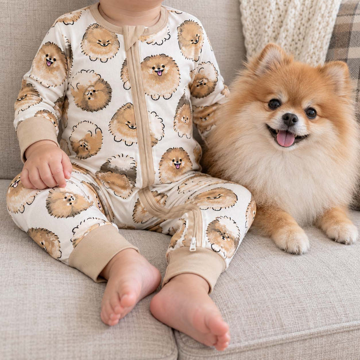 Fluffy Pomeranian Faces Bamboo Convertible Zippy