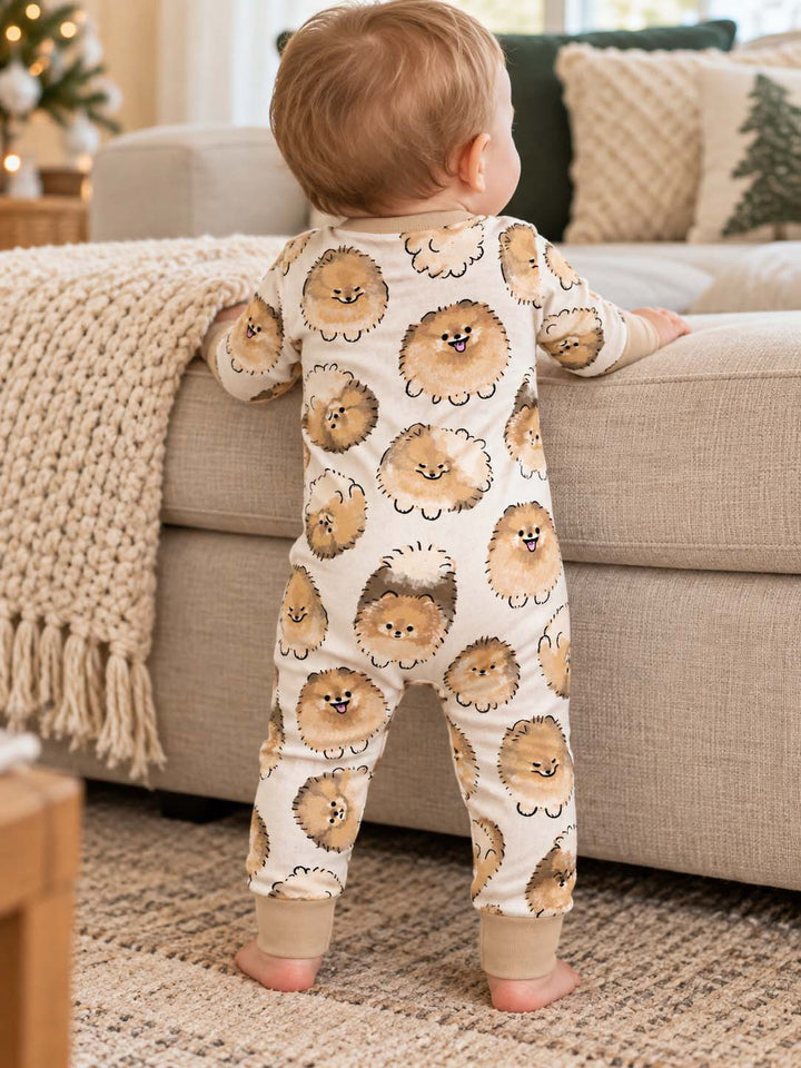 Fluffy Pomeranian Faces Bamboo Convertible Zippy