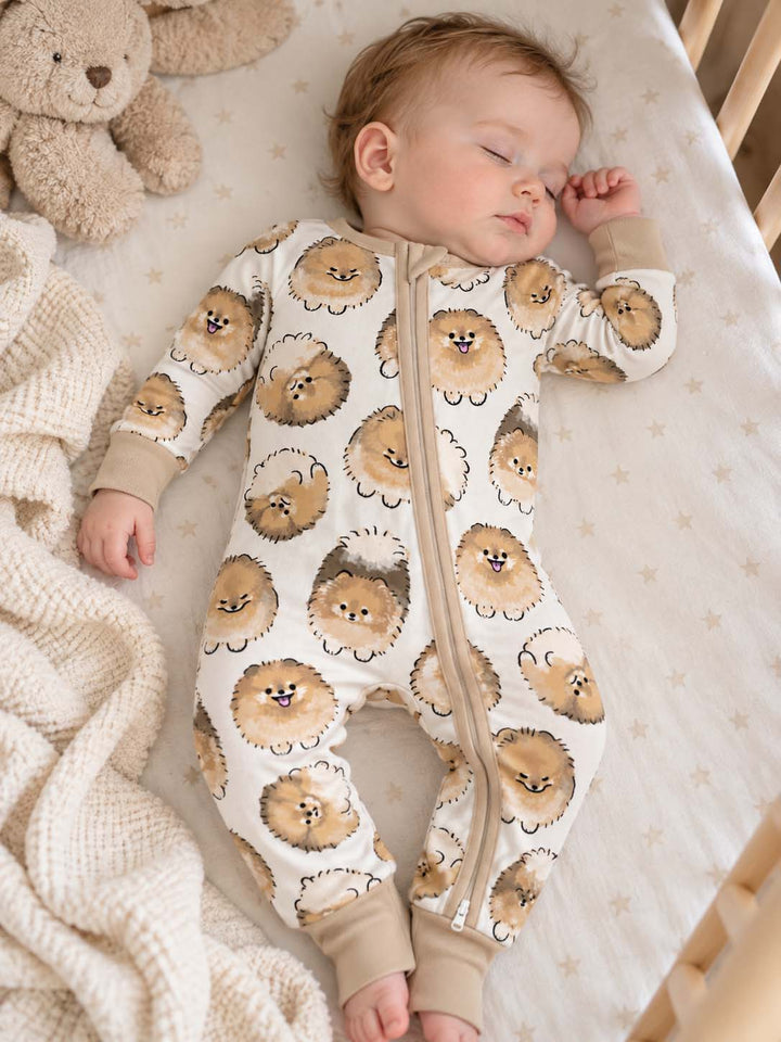 Fluffy Pomeranian Faces Bamboo Convertible Zippy