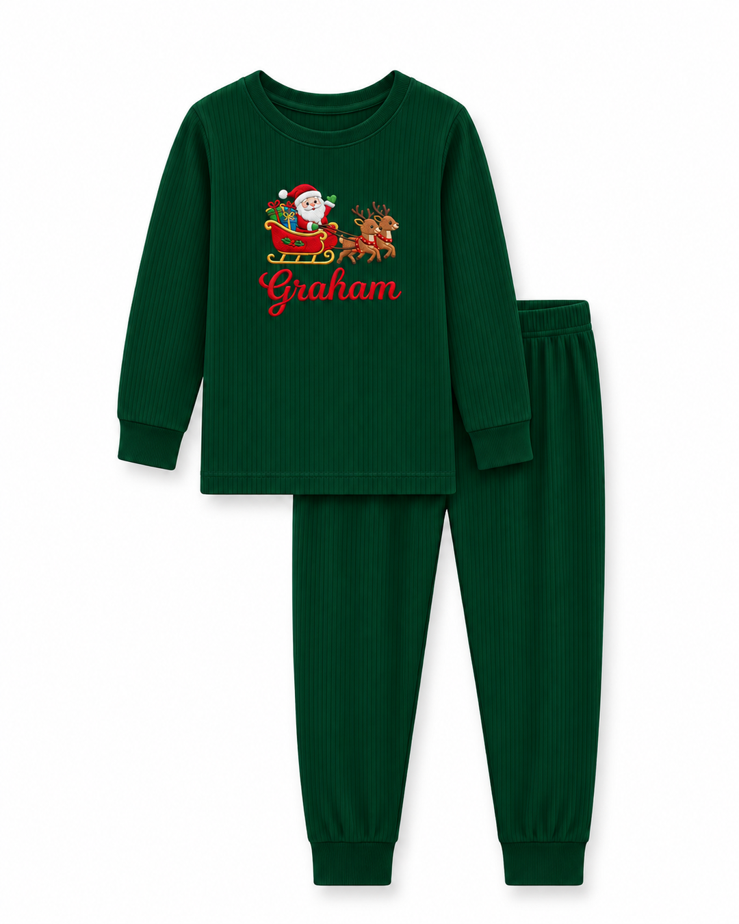 Template Bamboo Two Piece Long Sleeve Pyjamas Set
