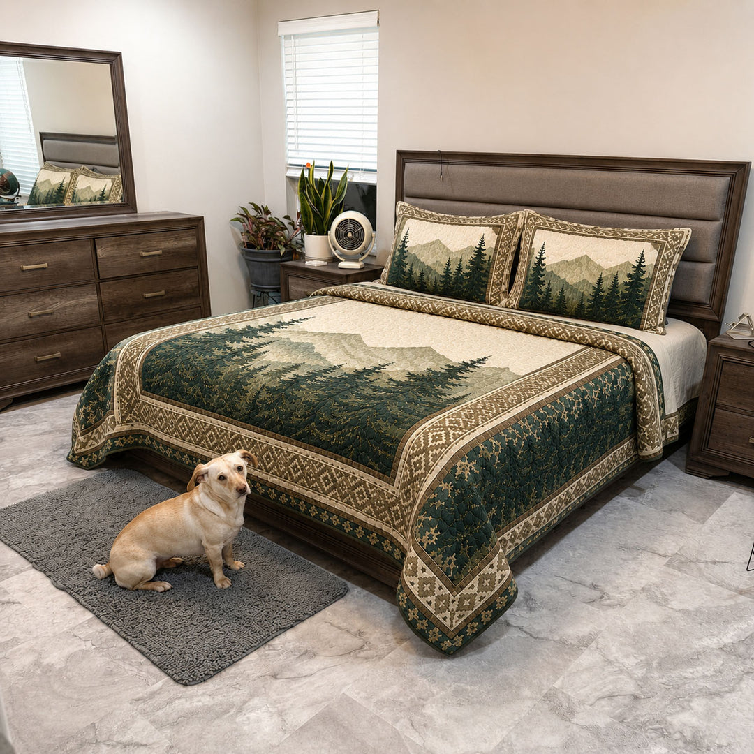 Forest Whisper Bamboo Quilt Bedding Set