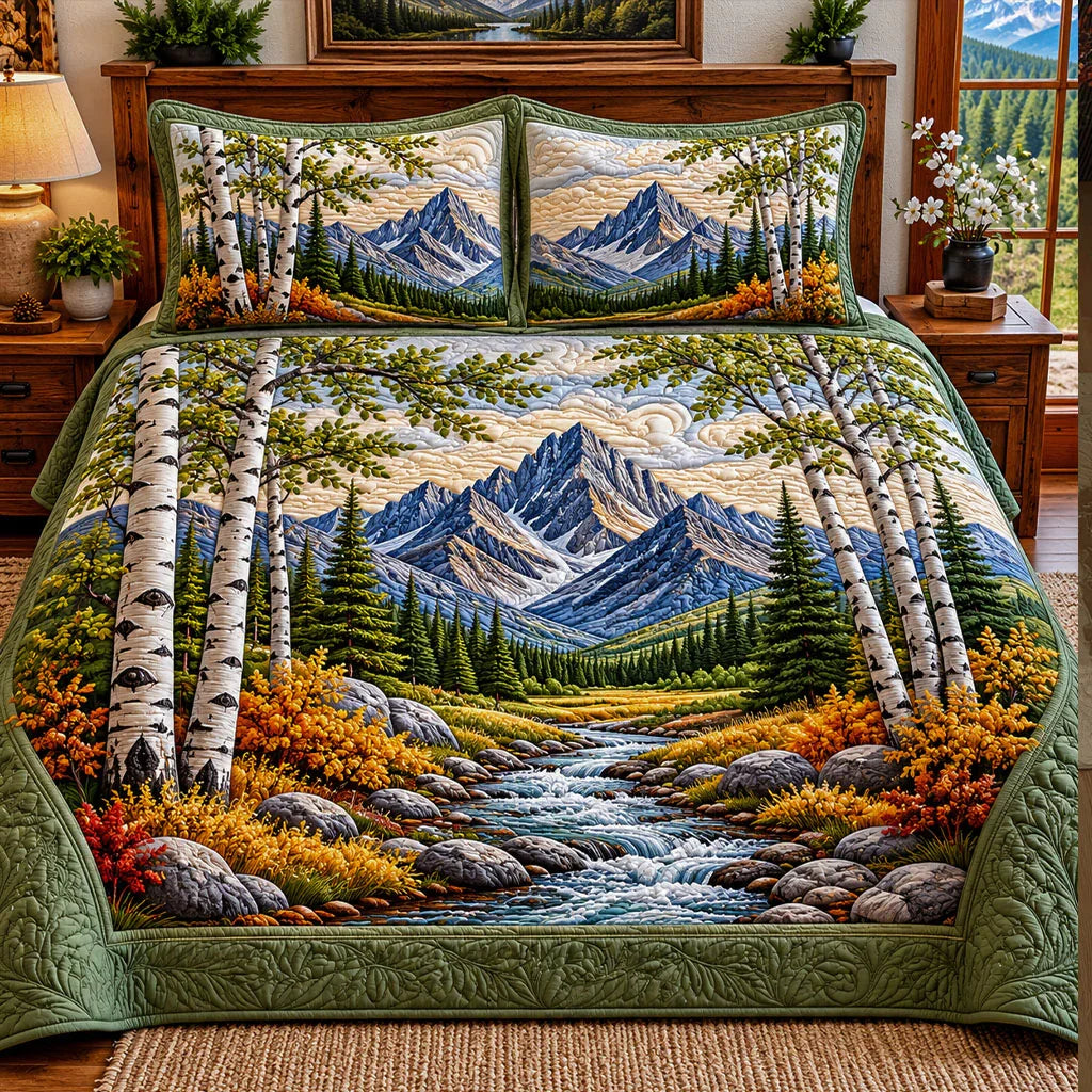 Forest Glow Bamboo Quilt Bedding Set