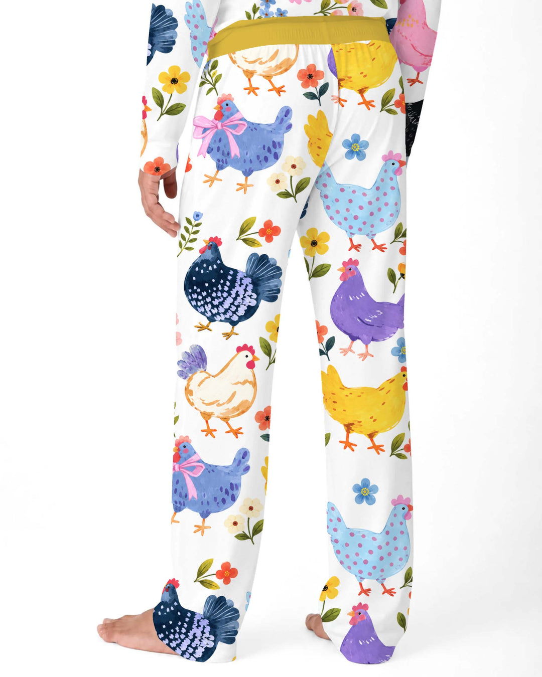 Funny Chicken Parade Bamboo Men's Pajama Set
