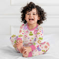Custom Name Christmas Cookies Bamboo Two Piece Long Sleeve Pajama Set