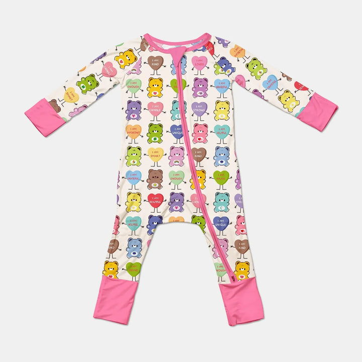 Rainbow Bears Affirmation Bamboo Convertible Zippy